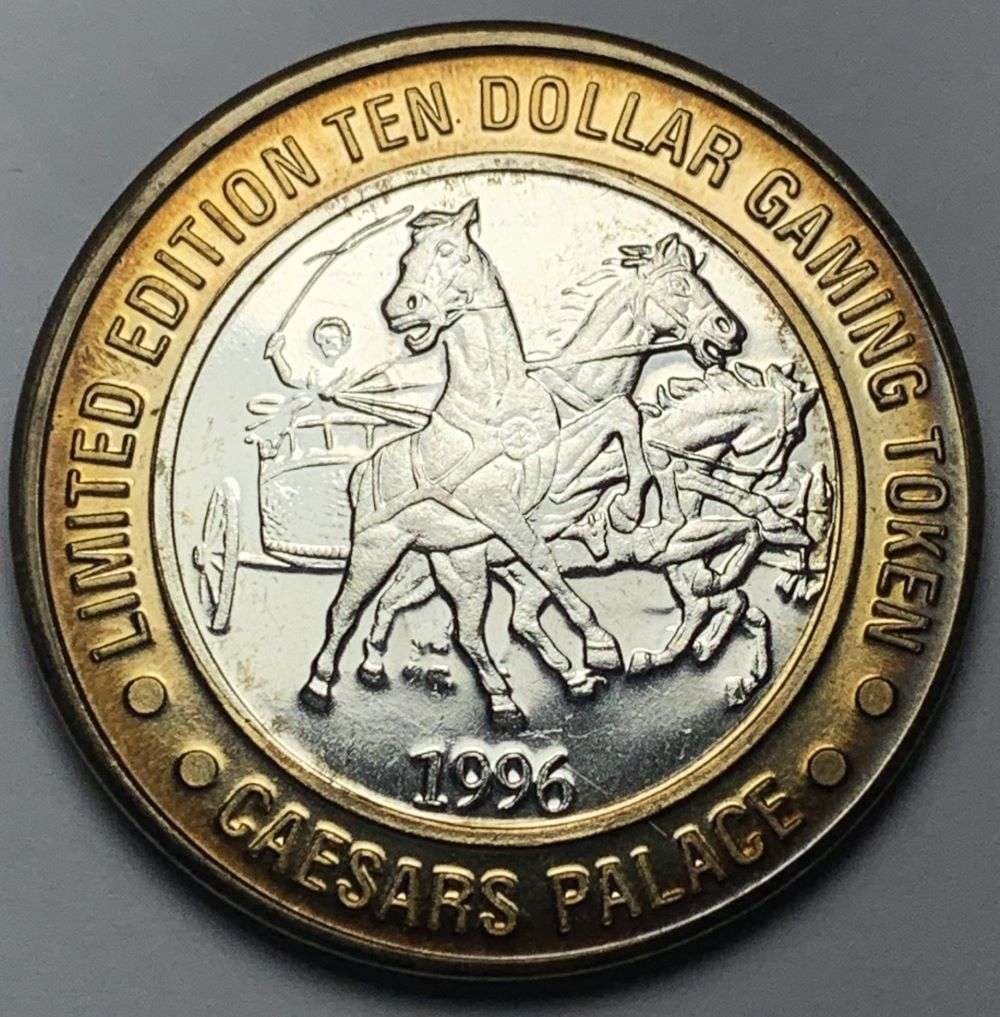 1996 Caesar's Palace Las Vegas Limited Edition .999 Silver $10