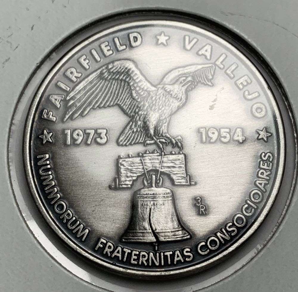 1954 Anheuser Busch Fairfield, CA 31g .999 Silver: Winner shall receive the exact coin shown here. (EP/TVC=EB)