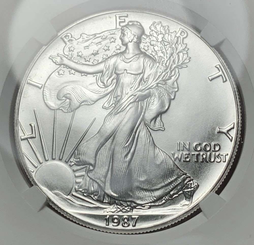 1987 American Silver Eagle NGC MS70 (1 of 4)