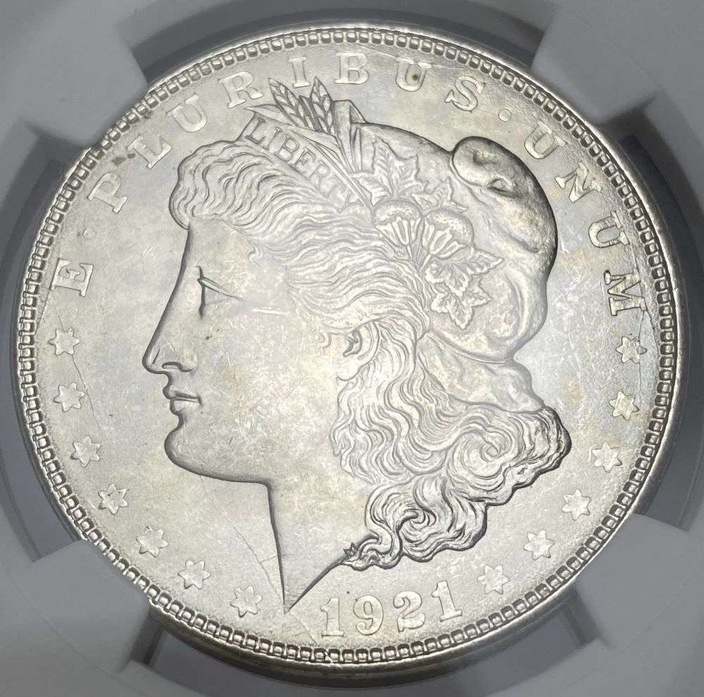 1921-D Morgan Silver Dollar NGC MS62 (1 of 4)