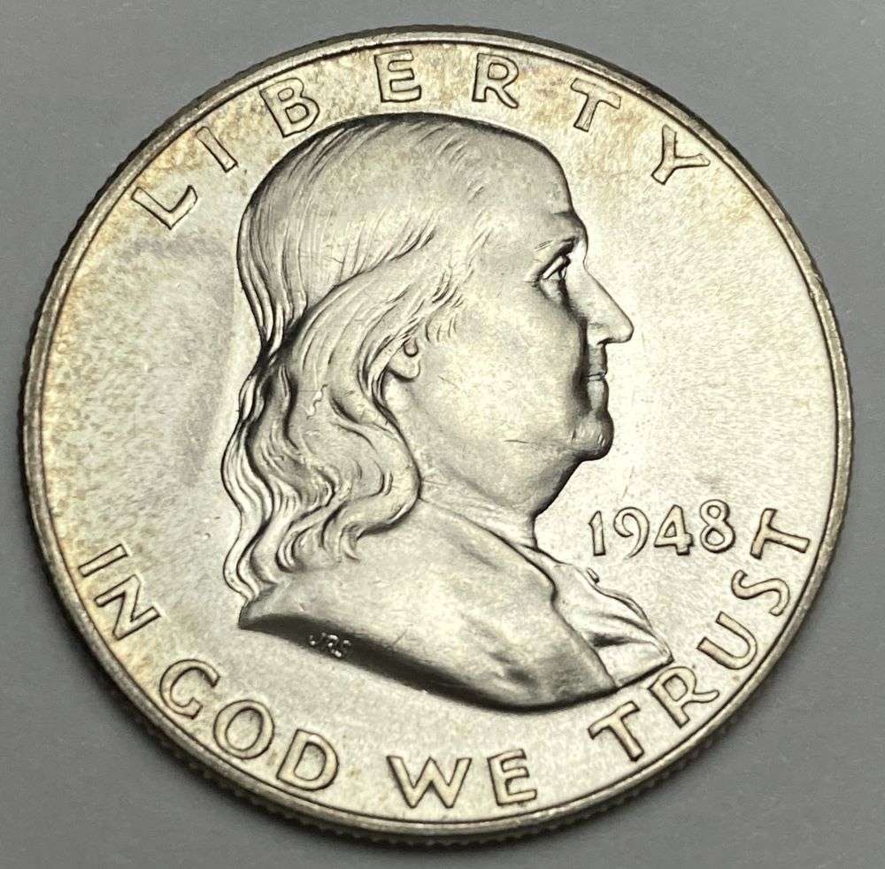 1948 Franklin Silver Half Dollar MS64 FBL (1 of 3)