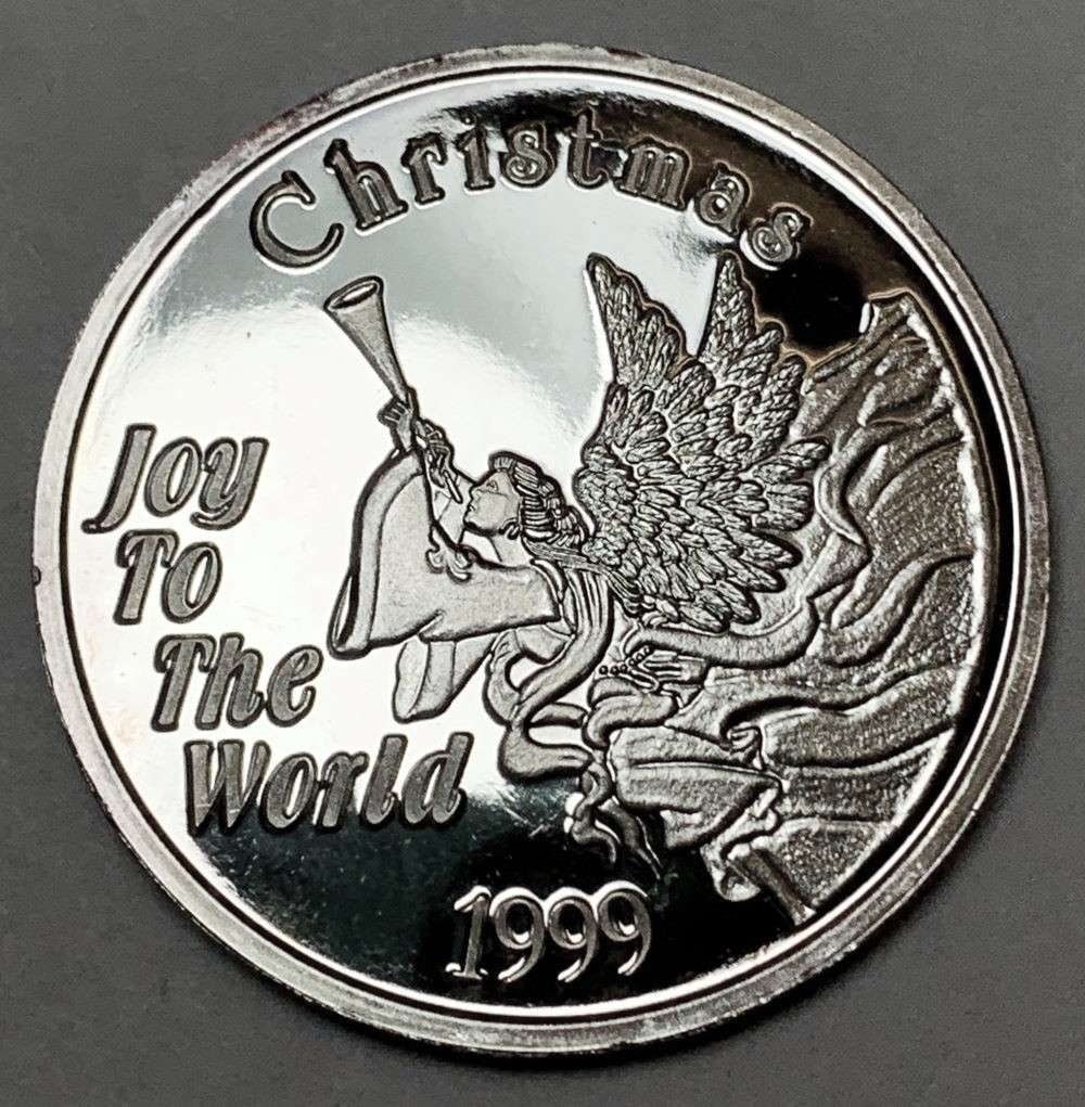 1999 Christmas "Joy To The World" 1 ozt .999 Silver (1 of 3)