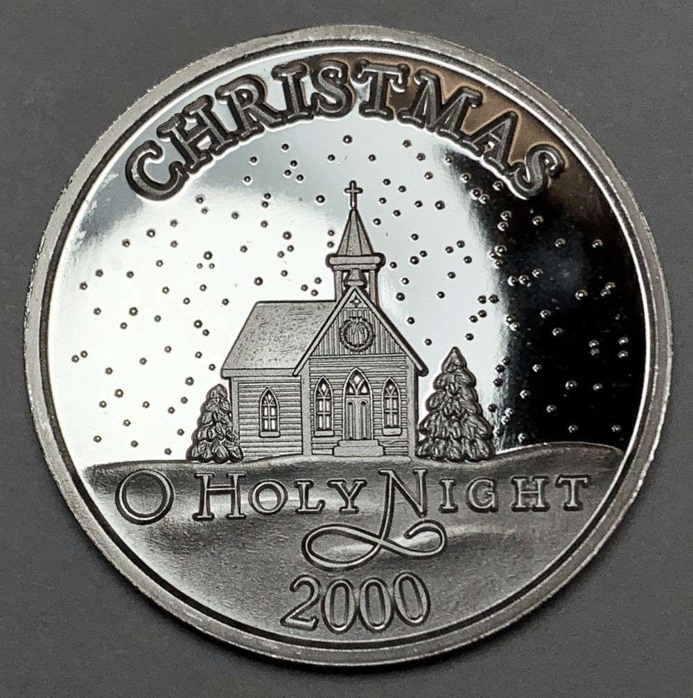 2000 Christmas "O Holy Night" 1 ozt .999 Silver (1 of 3)