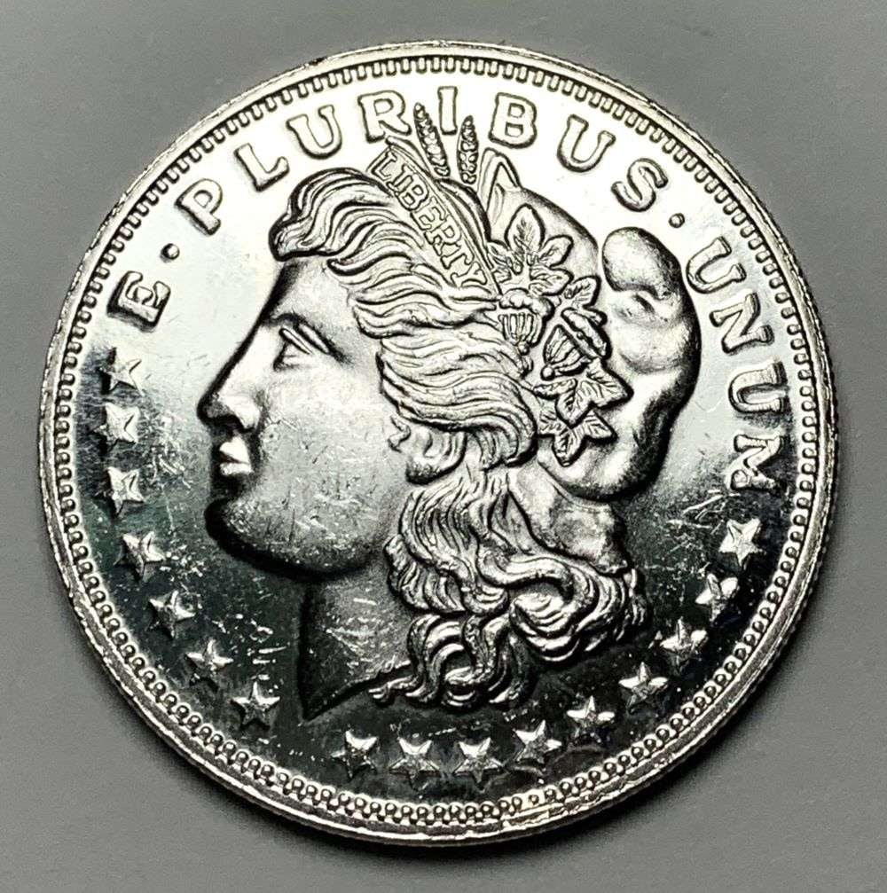 Morgan Design Proof 1 ozt .999 Silver Trade Unit (1 of 2)