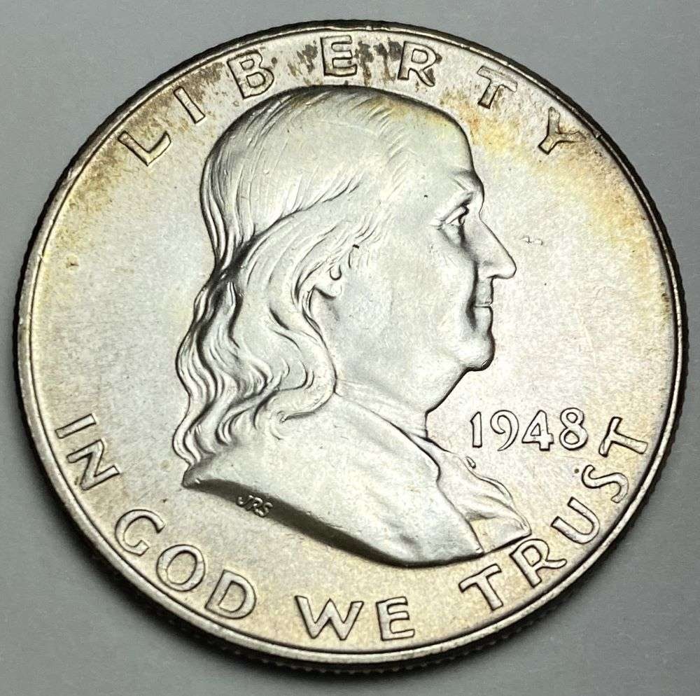 1948 Franklin Silver Half Dollar MS64 FBL (1 of 3)
