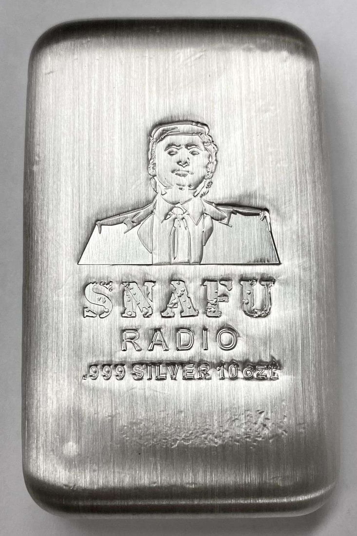 Donald Trump 10 ozt .999 Silver Bar: Winner shall receive (1) bar precisely resembling the one shown here. (RR/UUR)