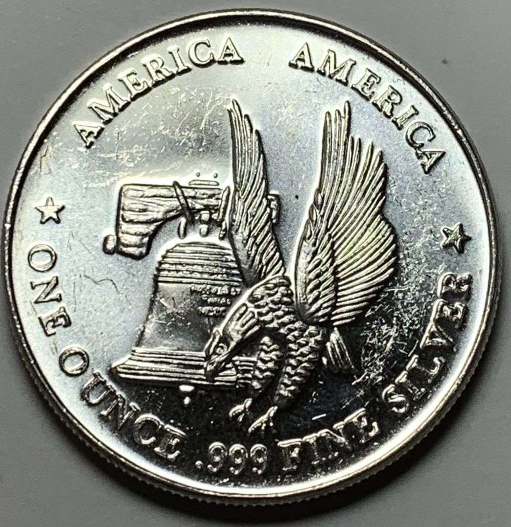 America America The International Silver Trade Unit 1 ozt .999 Silver (1 of 2)