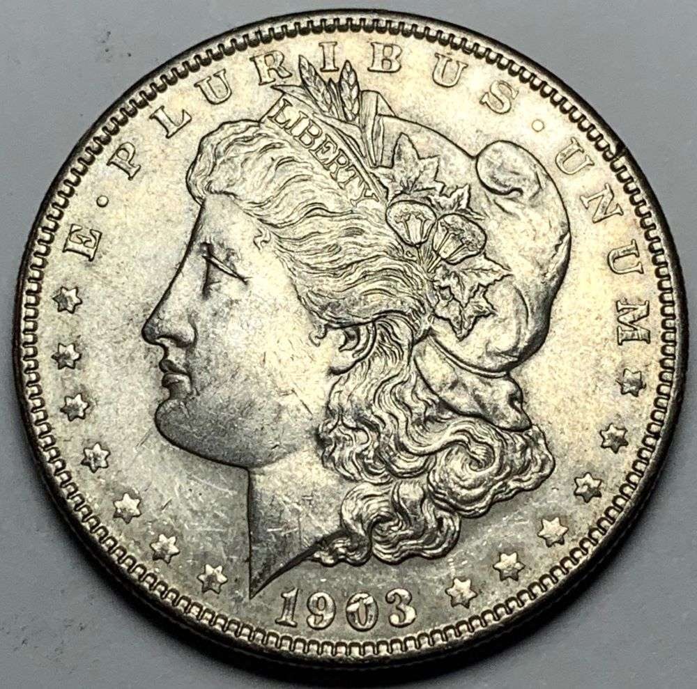 1903 Morgan Silver Dollar AU (1 of 2)