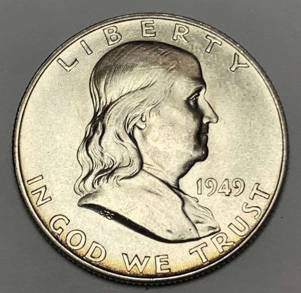 1949-D Franklin Silver Half Dollar MS65 (1 of 2)