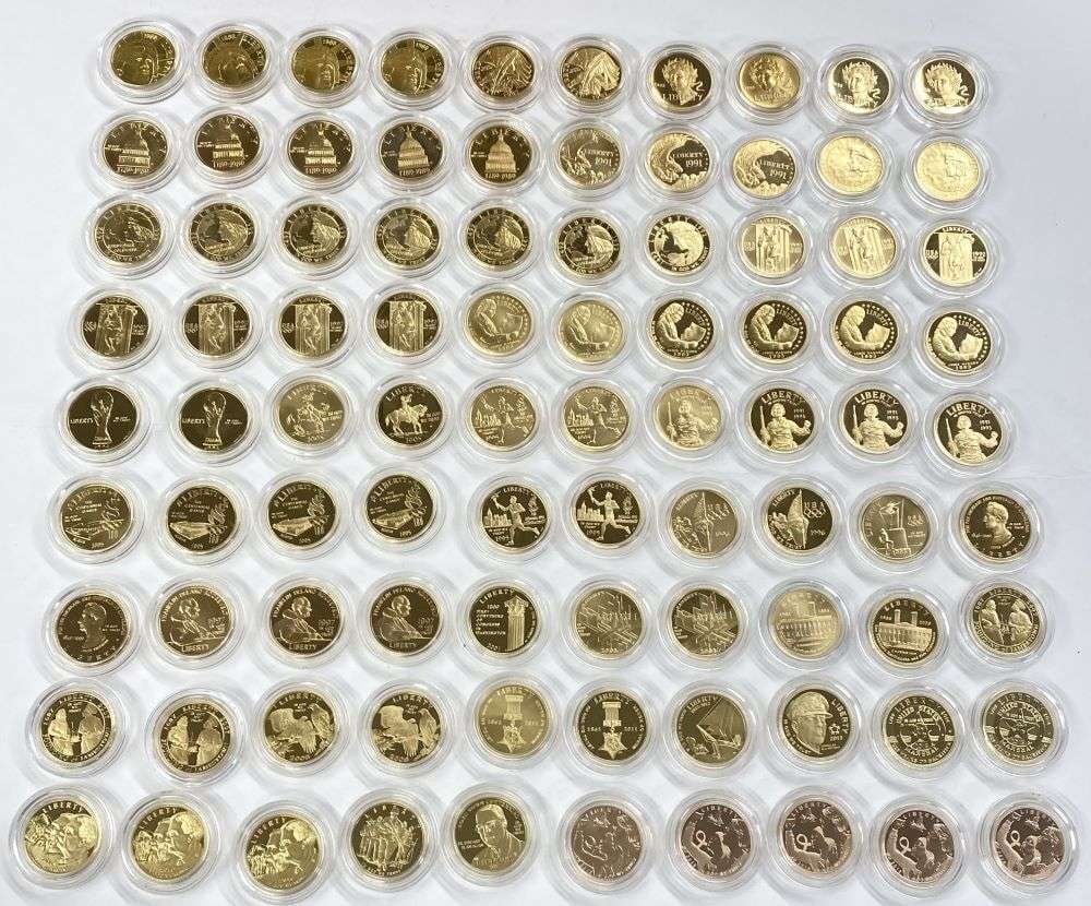 (10) Random United States Modern Gold $5 Commemorative (1 of 4)