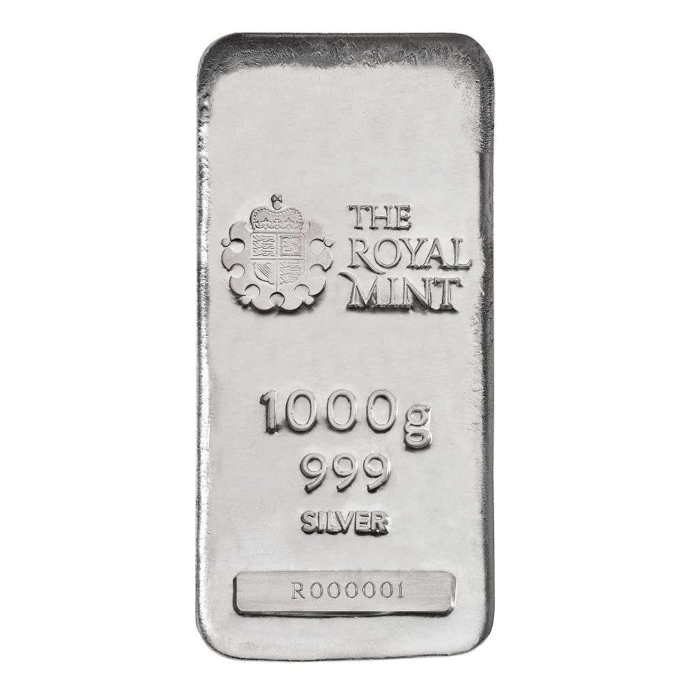The Royal Mint 1000g / Kilo .999 Silver Bar (1 of 2)