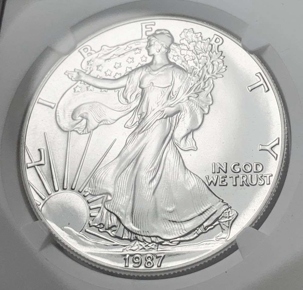 1987 American Silver Eagle NGC MS70 (1 of 4)
