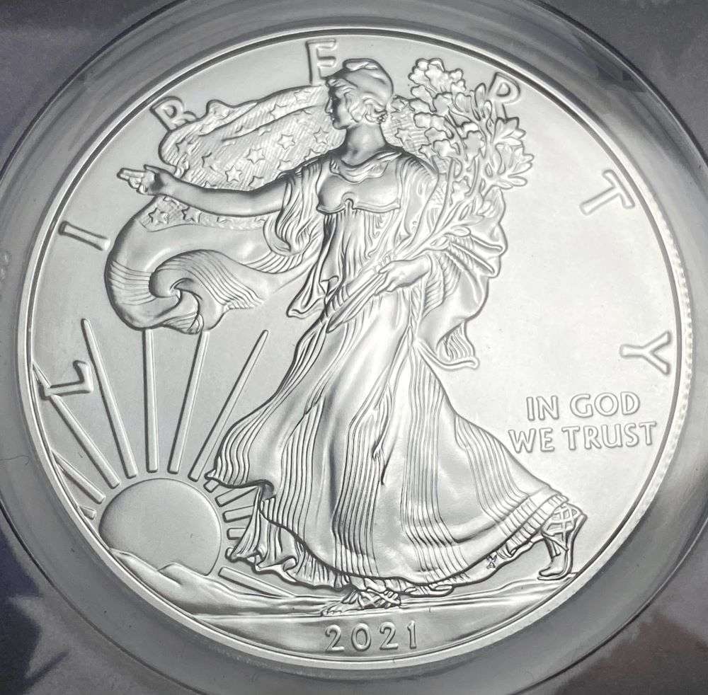 2021 American Silver Eagle Type 1 ANACS MS70 A First Strike Coin (1 of 4)