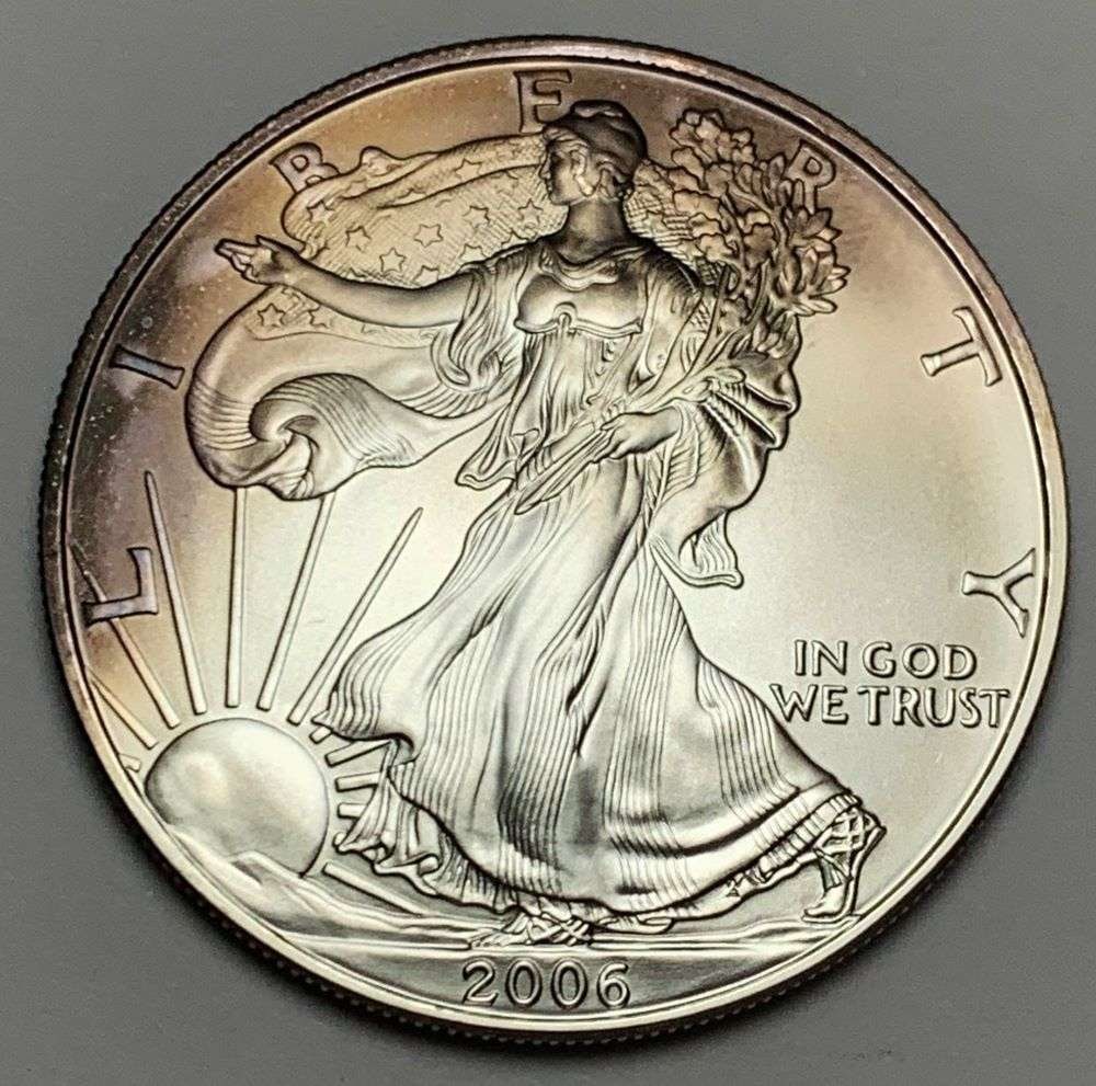 2006 American Silver Eagle: Winner shall receive the exact coin shown here. (JM/B)