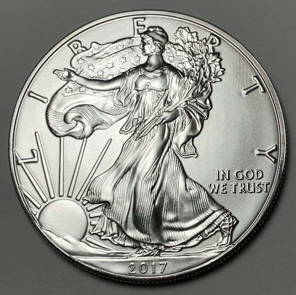 2017 American Silver Eagle: Winner shall receive (1) coin precisely resembling the one shown here. (JM/B)