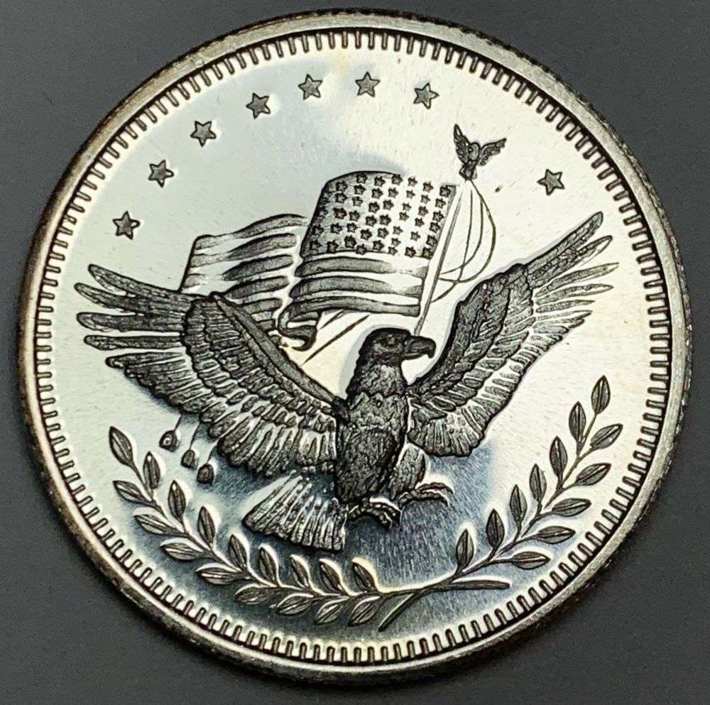 American Flag Eagle 1 ozt .999 Silver Trade Unit (1 of 2)