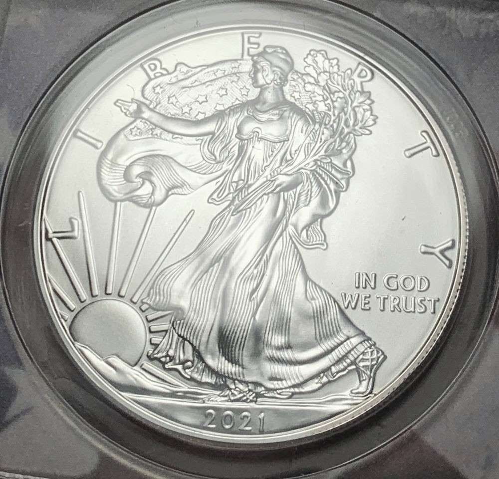 2021 American Silver Eagle ANACS MS70 A First Strike Coin (1 of 4)