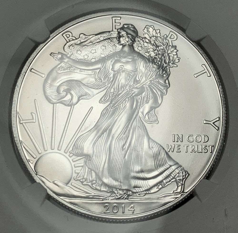 2014(S) American Silver Eagle NGC MS70 Early Releases (1 of 4)