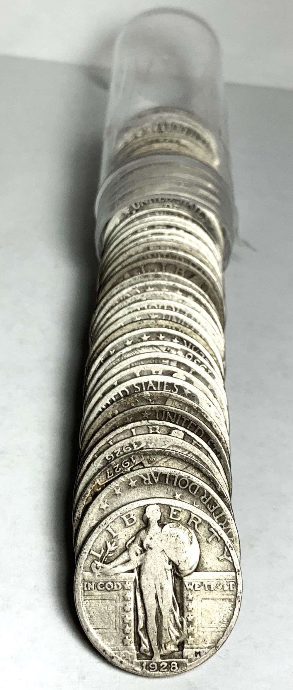 Roll (40-coins) Standing Liberty Quarters 90% Silver With Dates Nice (1 of 3)