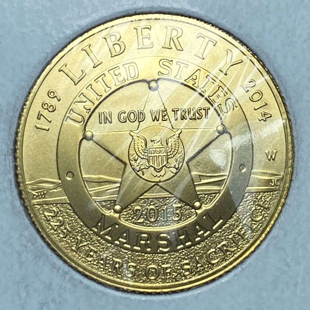 2015-W U.S. Marshal's Service Gold $5 Commemorative (1 of 3)