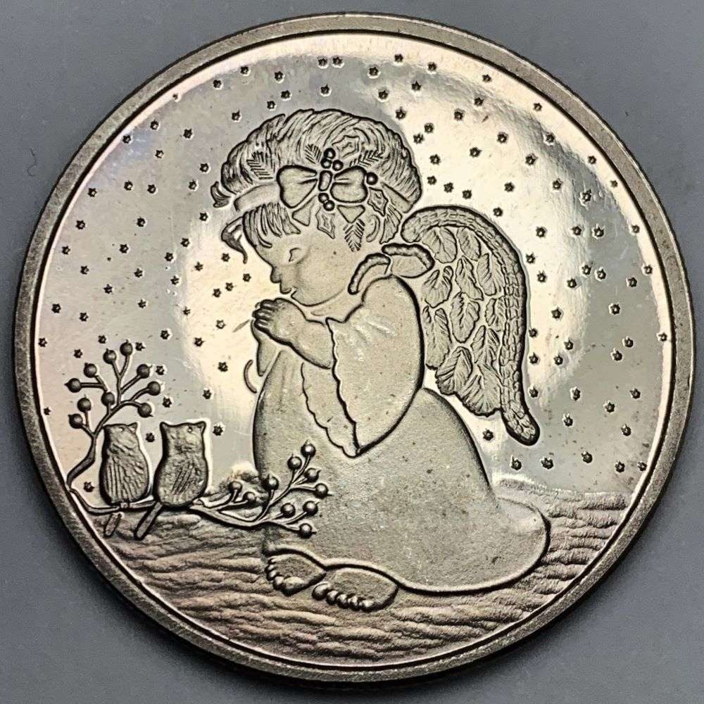 2012 "Best Wished For Peace & Joy This Holiday Season" 1 ozt .999 Silver: Winner shall receive the exact coin shown here. (EP/B)