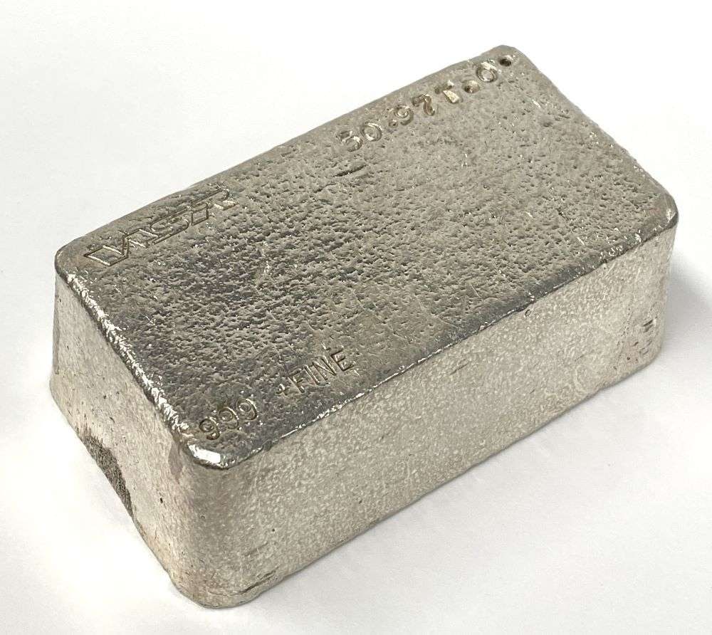 Vintage Western States Refinery, CA 50.97 ozt .999 Silver Bar (1 of 8)