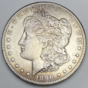 1896-O Morgan Silver Dollar XF