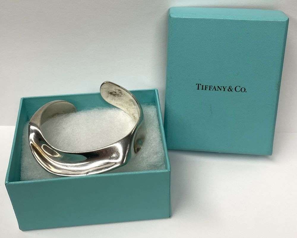 Super Rare! Tiffany & Co. Elsa Peretti Cuff Bangle Bracelet .925 Sterling Silver (1 of 9)