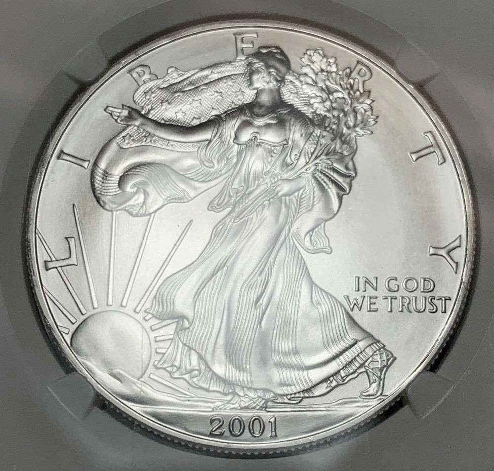 2001 American Silver Eagle NGC MS69 (1 of 4)