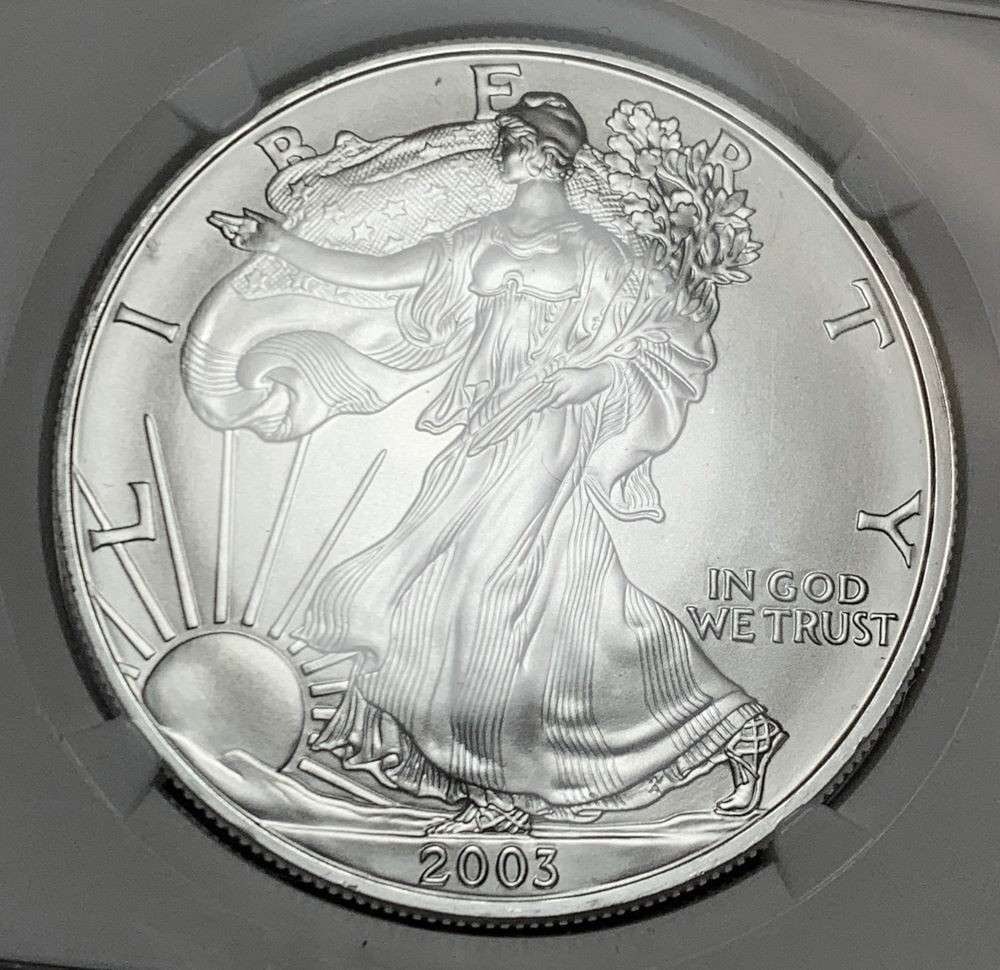 2003 American Silver Eagle NGC MS69 (1 of 4)