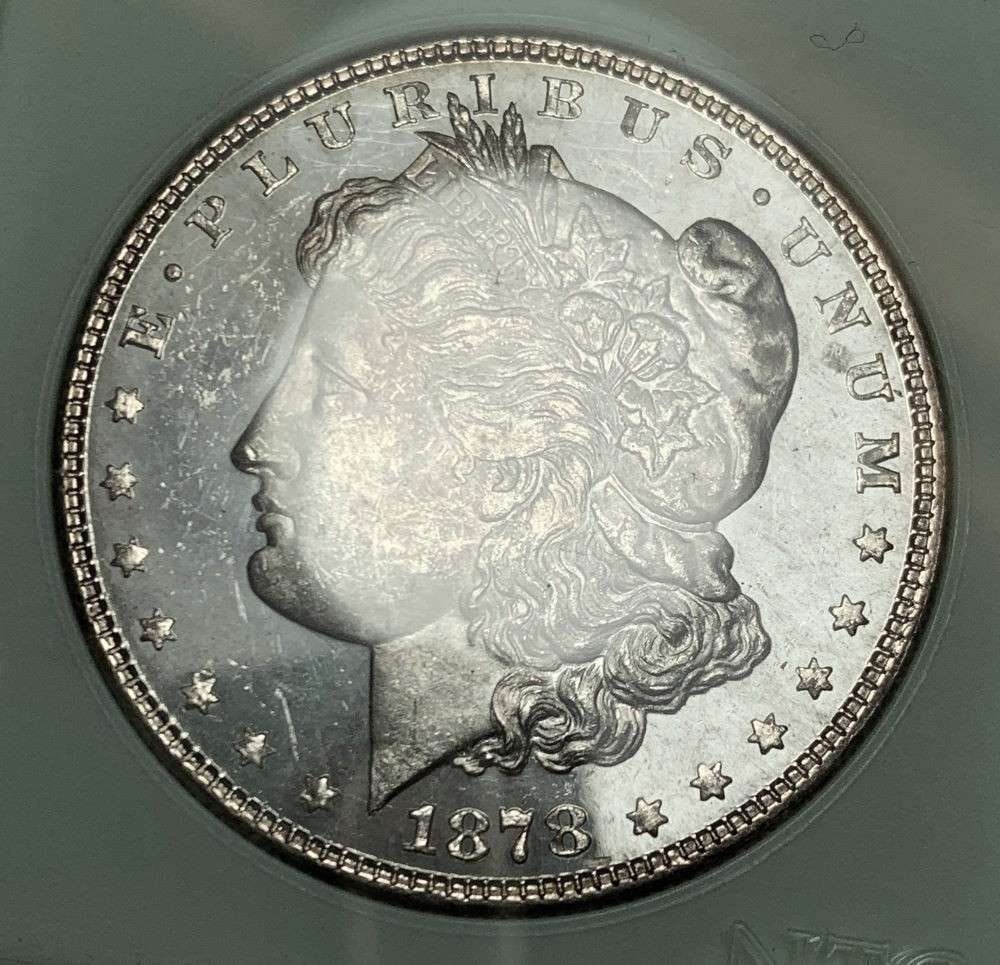 1878 8TF Morgan Silver Dollar MS63 DMPL (1 of 6)