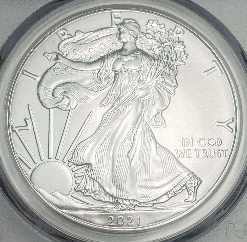 2021 American Silver Eagle PCGS MS70 First Strike (1 of 4)