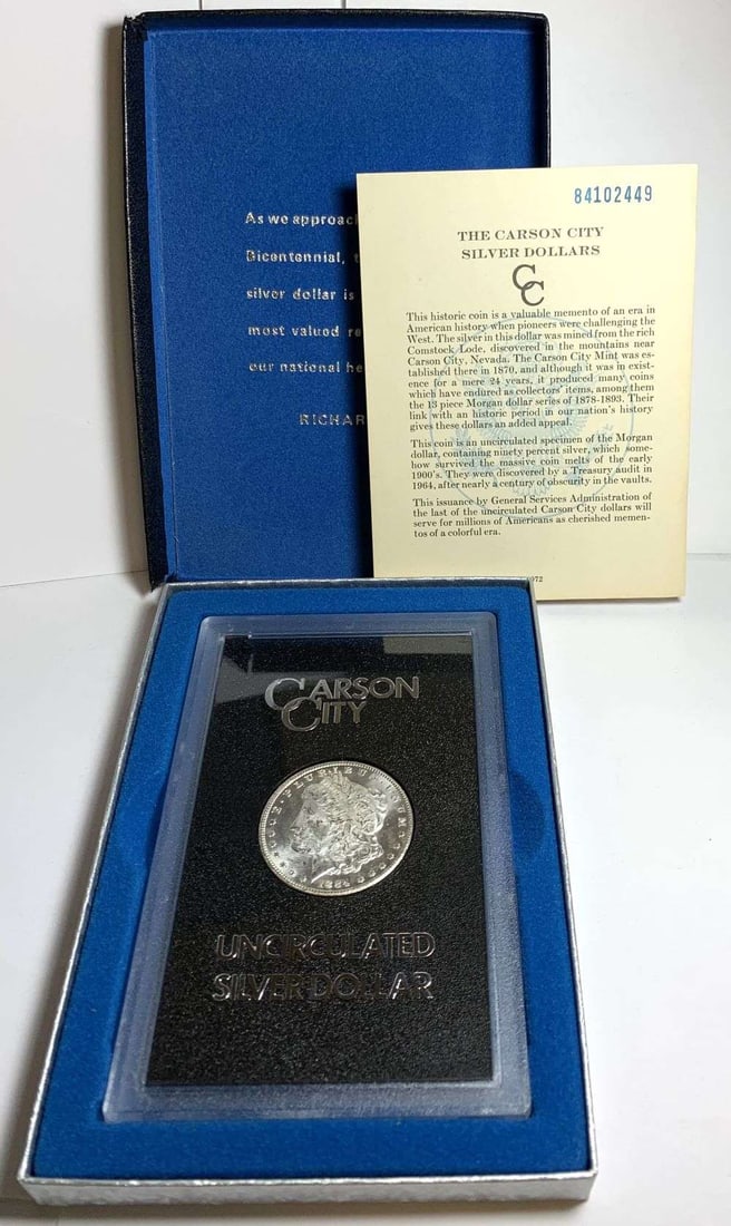 1884-CC Morgan Silver Dollar GSA MS63 PL: Winner shall receive the exact coin shown here. (EP/EBB)