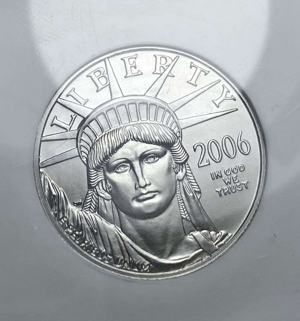 Last Minute! Rare 2006 American $50 Eagle .9995 Platinum 1/2 ozt NGC MS70: Winner shall receive the exact coin shown here. (CD/FUB)