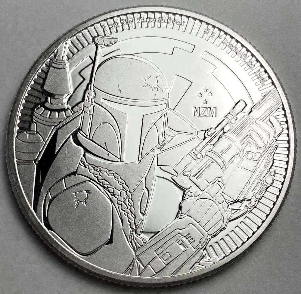 2020 NIUE $2 Boba Fett 1 ozt .999 Silver (1 of 2)