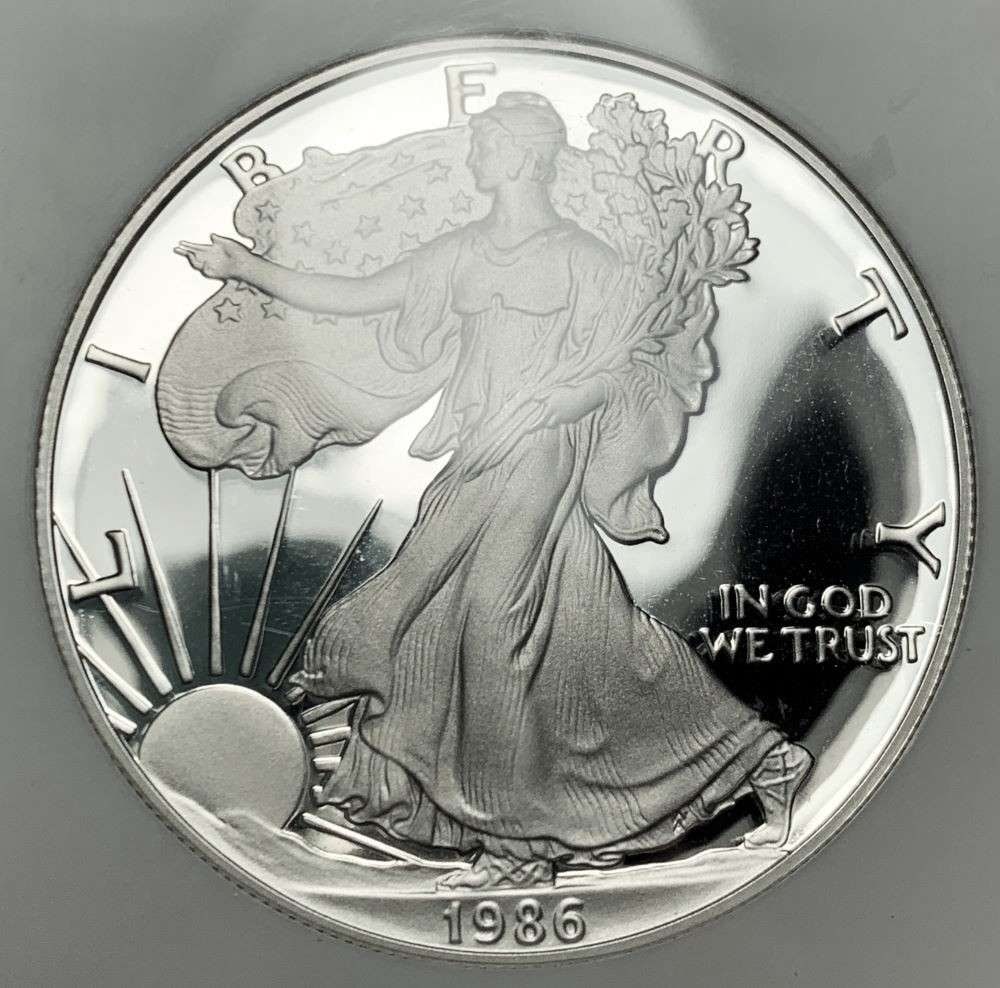 1986-S American Silver Eagle NGC PF69 Ultra Cameo First Year Of Issue (1 of 4)