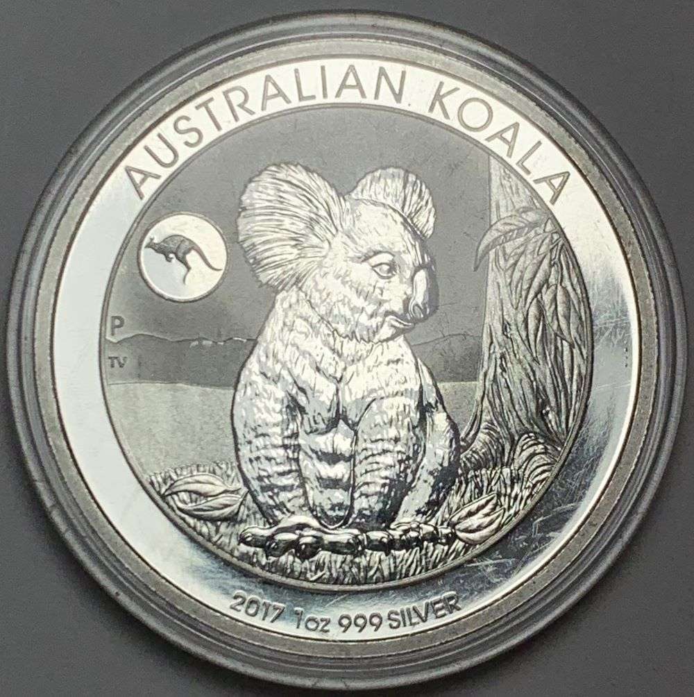 2017 Australia Koala 1 ozt .999 Silver Dollar: Winner shall receive the exact coin shown here. (EP/B)
