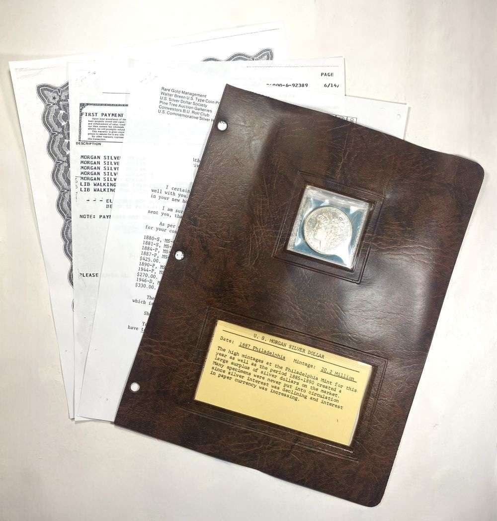 Old Time First Coin Vestors 1887 Morgan Silver Dollar MS64 PL (1 of 12)