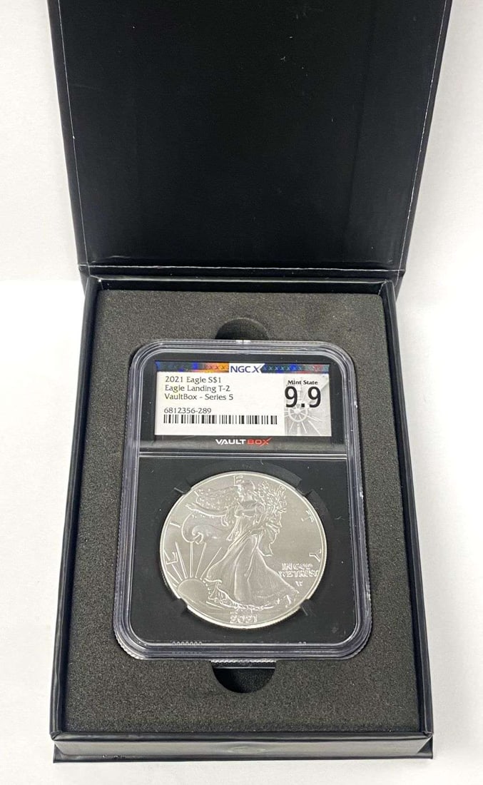 2021 American Silver Eagle Type 2 VaultBox Series-5 NGCX 9.9 (1 of 7)