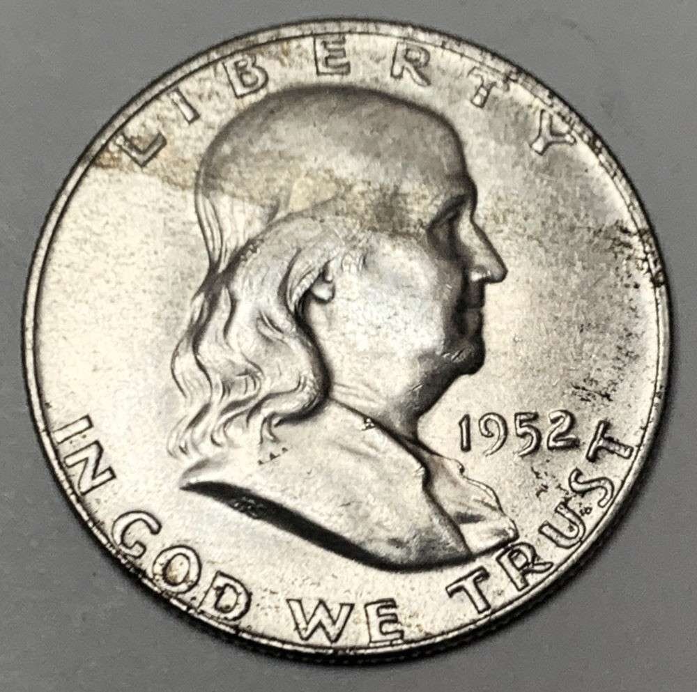 1952-D Franklin Silver Half Dollar MS65 (1 of 2)
