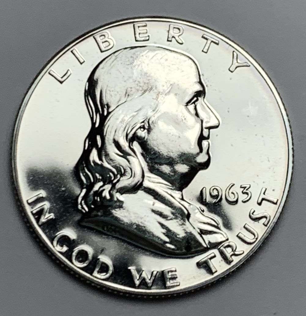 1963 Franklin Silver Half Dollar PF68 (1 of 2)