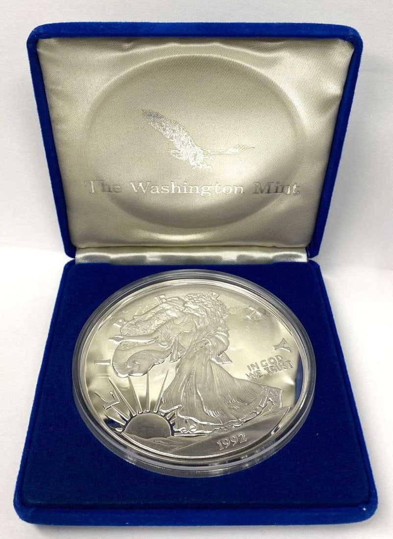Giant Half Pound 1992 American Eagle Design Proof .999 Silver (1 of 5)