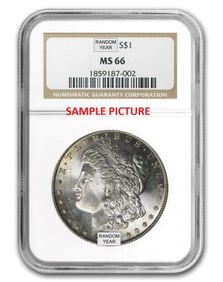 Box (20-coins) Mixed Date & MM NGC MS66 Morgan Silver Dollar