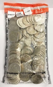 (100) Low Grade Peace Silver Dollars