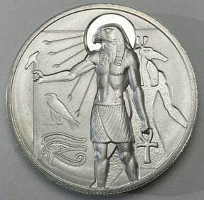 Egyptian Gods Series #7 Horus 2 ozt .999 Silver