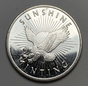 Sunshine Minting Eagle Proof 1 ozt .999 Silver