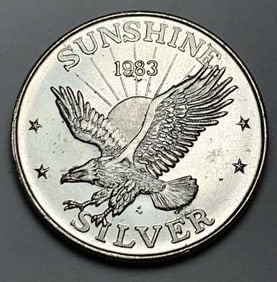 1983 Sunshine Mining Eagle 1 ozt .999 Silver