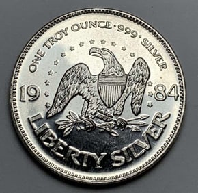 1984 A-Mark "Life Liberty Happiness" 1 ozt .999 Silver