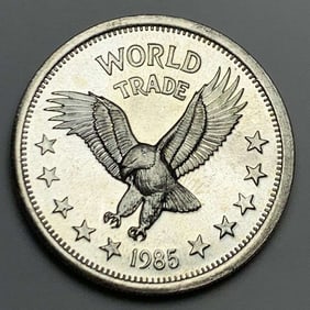1985 World Trade Eagle One World Trade Unit 1 ozt .999 Silver