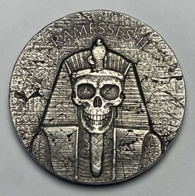 2017 Afterlife Ramesses II Republic Of Chad 1000 Francs 2 ozt .999 Silver